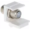 DELTA FX-F1 šķiedru optikas keystone modulis, SC Simplekss/LC Duplex adapteris, balts