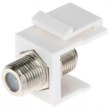 DELTA FX-F1 šķiedru optikas keystone modulis, SC Simplekss/LC Duplex adapteris, balts
