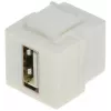 DELTA FX-USB/C USB-C sieviešu uz USB-C sieviešu Keystone Jack adapteris, USB 3.1 Gen 2 10Gbps, 100W PD, DisplayPort Alt Mode, melns