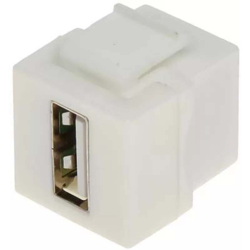 DELTA FX-USB/C USB-C sieviešu uz USB-C sieviešu Keystone Jack adapteris, USB 3.1 Gen 2 10Gbps, 100W PD, DisplayPort Alt Mode, melns
