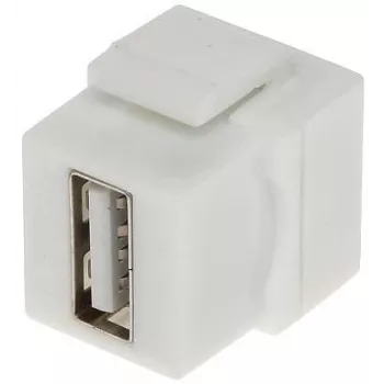DELTA FX-USB/C USB-C sieviešu uz USB-C sieviešu Keystone Jack adapteris, USB 3.1 Gen 2 10Gbps, 100W PD, DisplayPort Alt Mode, melns