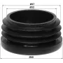 DELTA Masta gala vāciņš 35-40 mm mastiem, melns