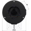 DELTA STG-PFA130-E savienojumu kārba Dahua kupola kamerām, sienas/griestu stiprinājums, alumīnijs, melna STG-PFA130-E(BLACK)