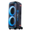 Denver BPS-470 Bluetooth Party Speaker ar Karaoke, 2000W PMPO, 20W RMS, LED gaismas, FM radio, TWS, Mikrofons iekļauts, Melns