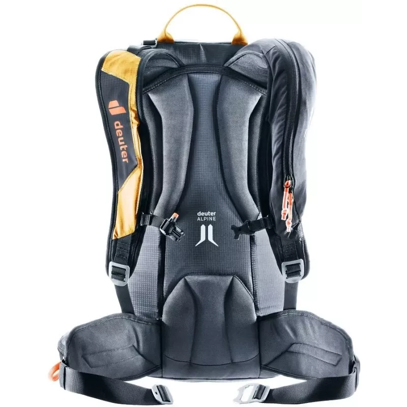 Deuter Alproof Lite 20 SL Lavīnas drošības mugursoma ar gaisa spilvenu + Wash Center I Tualetes piederumu soma Komplekts - Cinnamon/Black & Raisin/Caspia