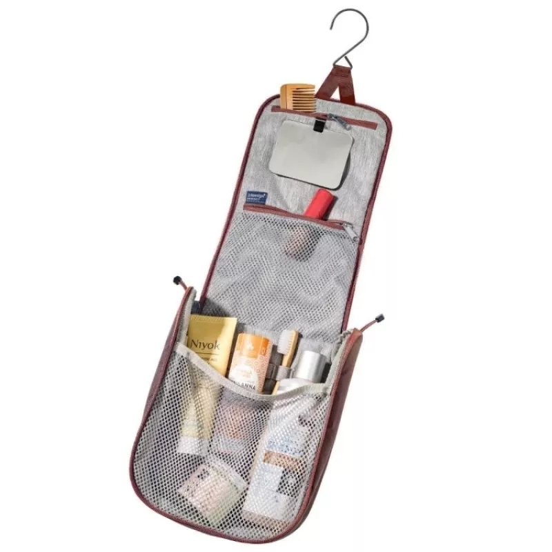 Deuter Alproof Lite 20 SL Lavīnas drošības mugursoma ar gaisa spilvenu + Wash Center I Tualetes piederumu soma Komplekts - Cinnamon/Black & Raisin/Caspia
