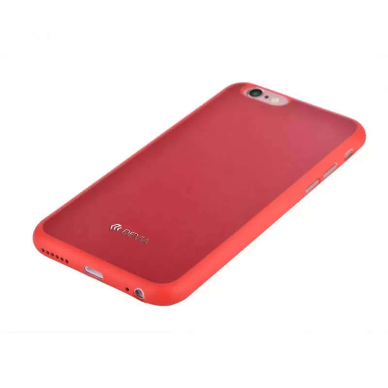 Devia Apple iPhone 6/6s Jelly Slim Leather Wine Red Back Cover