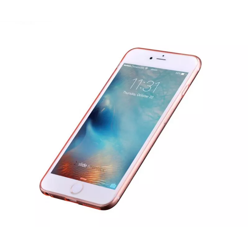 Devia Apple iPhone 6/6s Naked Caurspīdīgs Rozā Zelts Aizmugurējais Vāciņš