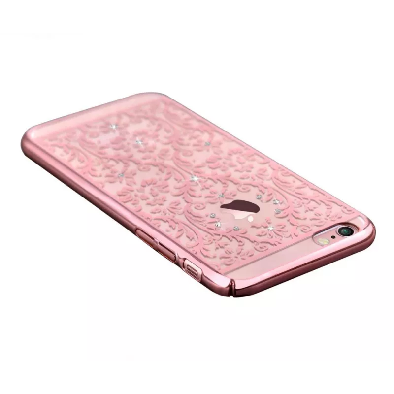 Devia Apple iPhone 7 Baroque ar Swarovski rozā zelta aizmugures vāciņš