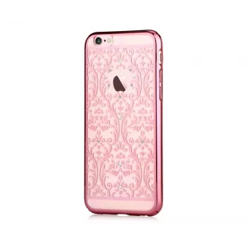 Devia Apple iPhone 7 Baroque ar Swarovski rozā zelta aizmugures vāciņš