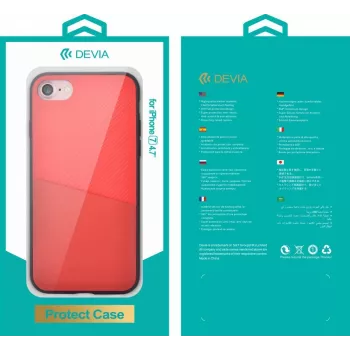 Devia Apple iPhone 7 Plus iWallet Maciņš Sarkans