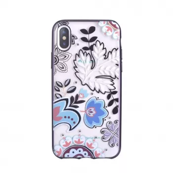 DEVIA Crystal Bloosom Maciņš Apple iPhone X / XS - Sudraba