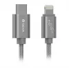Devia Gracious USB-C to Lightning kabelis 1m Pelēks