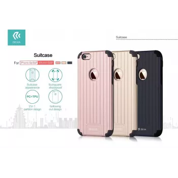 DEVIA Suitcase Series Back Cover for Apple iPhone 6 Plus / 6s Plus - Rose Gold