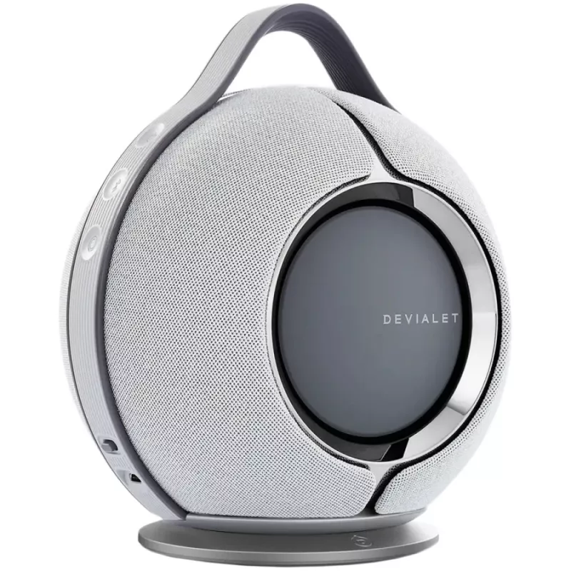 Devialet Mania ar dokstaciju pelēks JE832 360° stereo pārnēsājams viedais skaļrunis