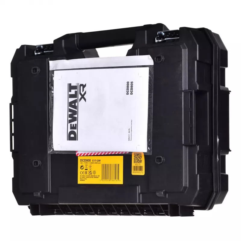 DEWALT 18V POWERSTACK bezsuku kombinētā urbjmašīna DCD800E1T 90Nm 1x1.7Ah TSTAK