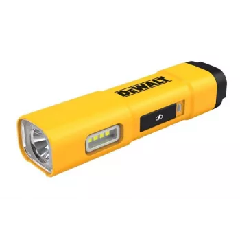 DEWALT BD-DCL183 LED lukturis 1300 lūmeni, IPX4 izturīgs pret šļakatām, aviācijas klases alumīnijs, melns