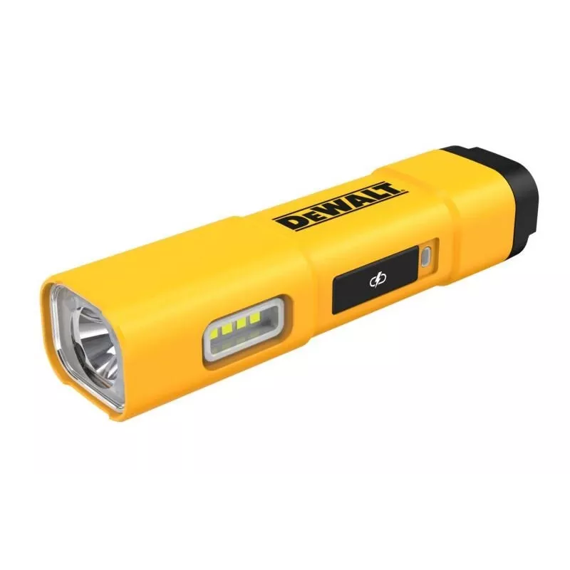 DEWALT BD-DCL183 LED lukturis 1300 lūmeni, IPX4 izturīgs pret šļakatām, aviācijas klases alumīnijs, melns