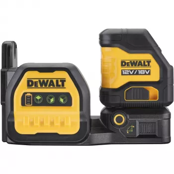 DEWALT Cross Line Laser DCE088NG18, 12/18V (Melns/Dzeltens, Bez Akumulatora un Lādētāja, Zaļas Lāzera Līnijas, T STAK Kaste)