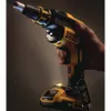 DEWALT DCF620D2-QW 18V bezvada bezsuku skrūvējamais/impulsatslēga 4400 RPM 2 x 2.0Ah Li-Ion akumulatori, lādētājs un TSTAK II instrumentu kaste, melna/dzeltena