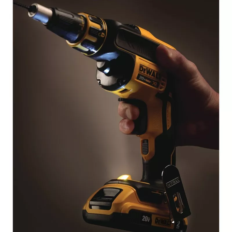 DEWALT DCF620D2-QW 18V bezvada bezsuku skrūvējamais/impulsatslēga 4400 RPM 2 x 2.0Ah Li-Ion akumulatori, lādētājs un TSTAK II instrumentu kaste, melna/dzeltena