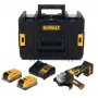 DEWALT DCG404S2T-QW 18V Bezvada Leņķa Slīpmašīna 125mm Bezsuku 2x4.0Ah XR Li-Ion Akumulatori un Lādētājs TSTAK Korpuss