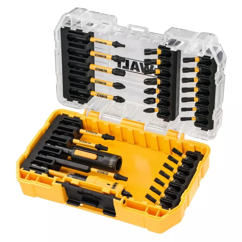 DEWALT DT70747T-QZ 36 gabalu trieciena torsijas skrūvgrieža uzgaļu komplekts ar Tough Case+