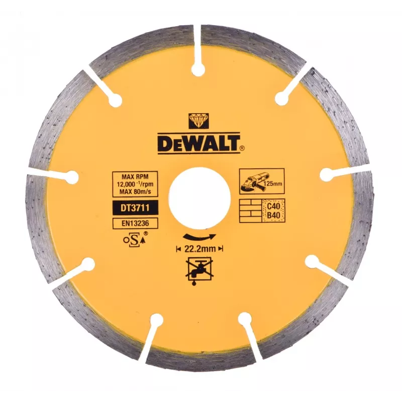DEWALT DWE46107 125mm leņķa slīpmašīna ar putekļu savācēju 1400W
