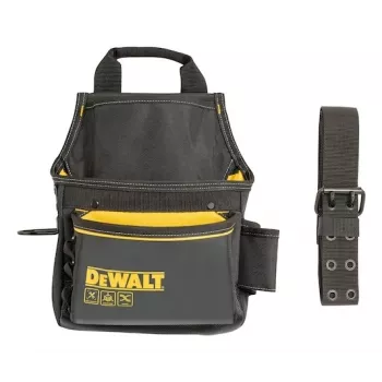DEWALT DWST40101-1 Izturīga brezenta instrumentu uzglabāšanas soma, melna/dzeltena, ūdensizturīga, plata atvēruma, pastiprināta pamatne