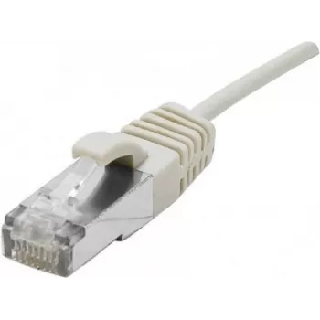 Dexlan Cat. 6A S/FTP (PiMF) īpaši plāns halogēnu nesaturošs savienojuma kabelis ar fiksatora aizsardzību, pelēks, 3,0 m 858704