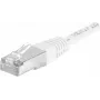 DEXLAN Cat6a SFTP tīkla kabelis RJ45 uz RJ45 5m balts lietais 10Gbps 858365