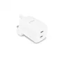 DICOTA 2 portu GaN USB-C sienas lādētājs 100W balts