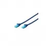DIGITUS CAT 5e U/UTP komutācijas kabelis, RJ45, 0,5 m, dzeltens, PVC, zeltīti kontakti, Gigabit Ethernet DK-1512-005/Y
