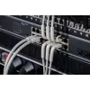 DIGITUS CAT 6A F/FTP leņķveida RJ-45 komutācijas kabelis, varš, 0,3 m, pelēks, 10 gab. iepakojumā