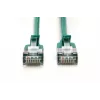 DIGITUS CAT 6A F/FTP plāns ielāpu kabelis, 1m, zaļš, 10 gab.