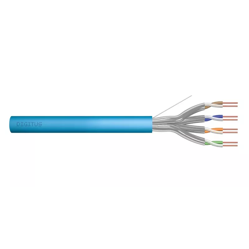 DIGITUS Cat6A instalācijas kabelis U/FTP Dca AWG 23/1 LSOH 500m zils spole