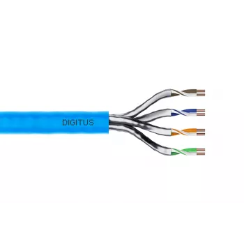 DIGITUS Cat6A instalācijas kabelis U/FTP Dca AWG 23/1 LSOH 500m zils spole