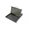 DIGITUS modulāra HD LCD KVM konsole ar 17 inch TFT, 16 portu CAT 5 KVM savienojumu, skārienpaliktni, vācu klaviatūras izkārtojumu