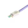 DIGITUS RJ45 (8P8C) caurlaides spraudnis, Cat.6, ekranēts, AWG 26-24, iepakojumā 100