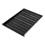 DIGITUS TN-19-550-1U-BK 19 inch Fiksēts plaukts skapim, 1U, 550 mm dziļš, 25 kg slodze, melns
