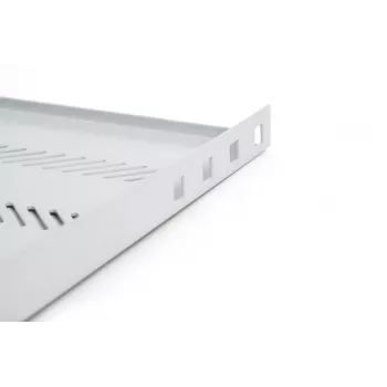 Digitus TN-19-650-1U-GY 19 collu fiksēts statīva plaukts 1U, 650 mm dziļš, pelēks, 25 kg slodze