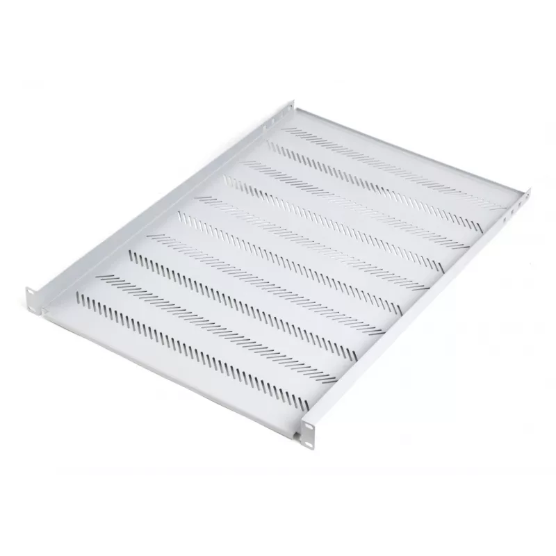 Digitus TN-19-650-1U-GY 19 collu fiksēts statīva plaukts 1U, 650 mm dziļš, pelēks, 25 kg slodze
