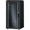 DIGITUS Unique 26U tīkla skapis 1342x600x1000mm melns (brīvstāvošs, stikla durvis)
