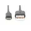 DIGITUS USB 2.0 kabelis Type A - Micro B vīriešu/vīriešu 1,8m Melns