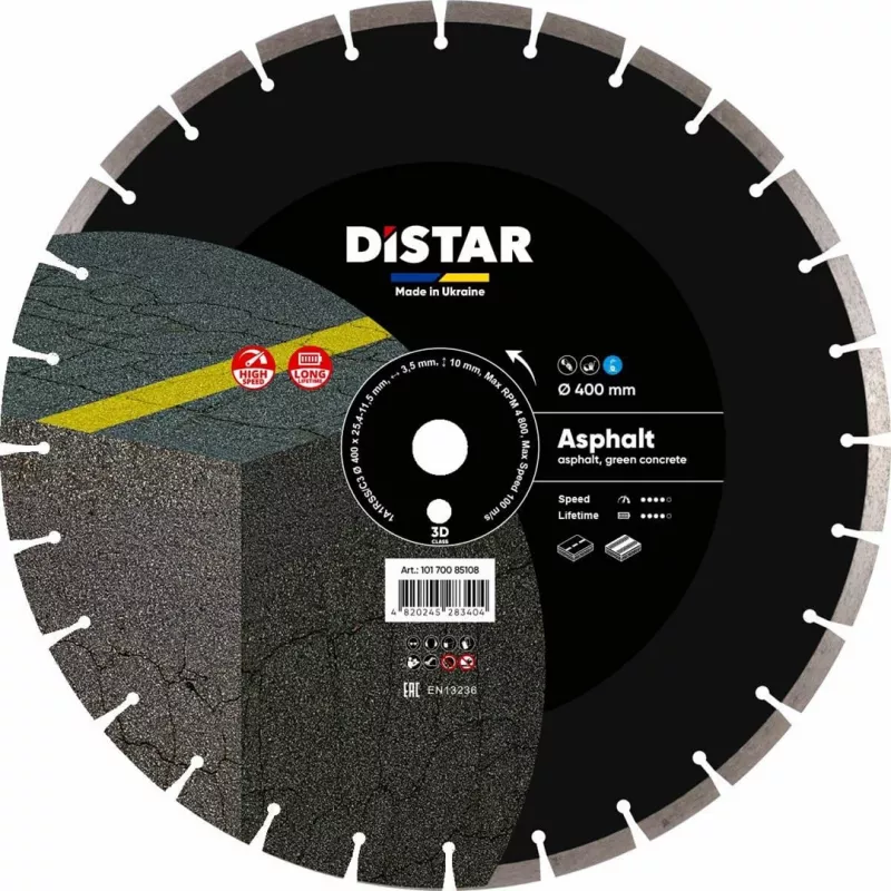 Distar Diamond Blade Asphalt 400x3.5/2.5x25.4 mm