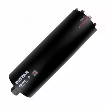 Distar RS-TX dimanta serdes urbis 162 mm x 450 mm, 1 1/4 collu UNC, slapjā urbšana