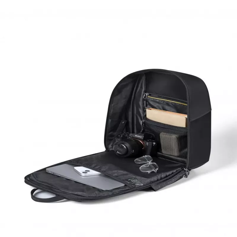 Divoom Cyber Bag Premium Weather Proof ar LED pikseļu mākslas displeju un lietotnes vadību Melns