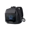 Divoom Cyber Bag Premium Weather Proof ar LED pikseļu mākslas displeju un lietotnes vadību Melns