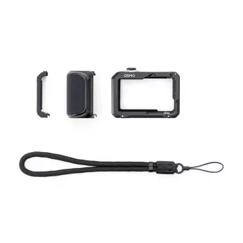 DJI Osmo Action 3/4/5 horizontāli-vertikālais aizsargrāmis (melns)