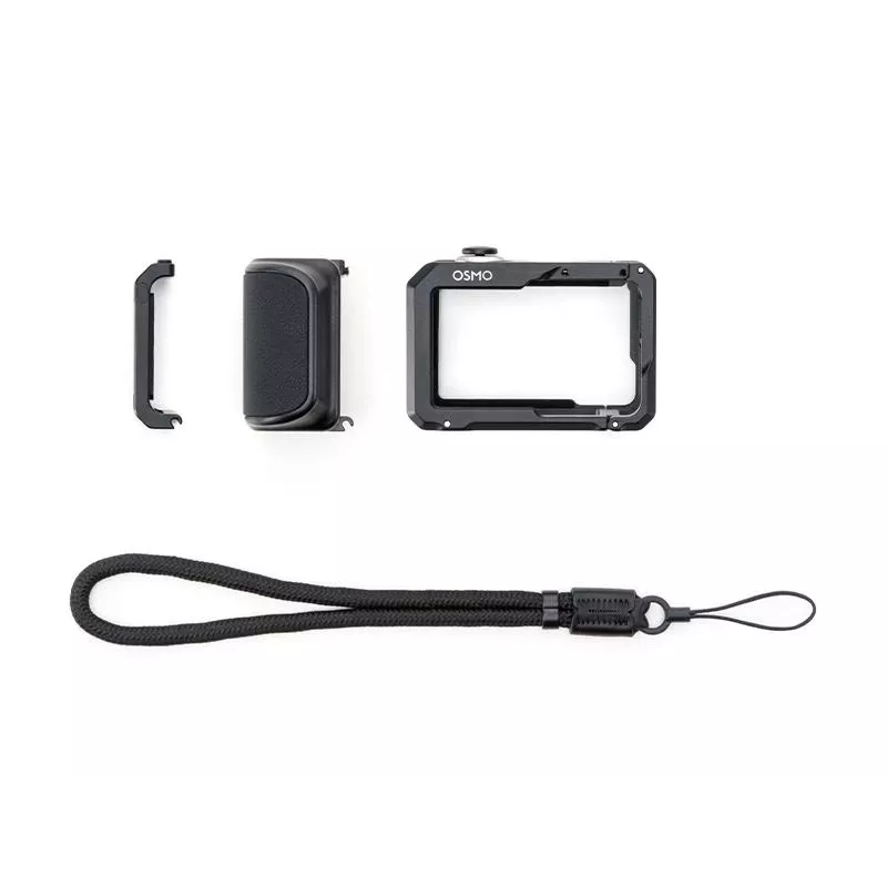 DJI Osmo Action 3/4/5 horizontāli-vertikālais aizsargrāmis (melns)